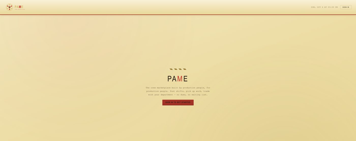 PAME home page